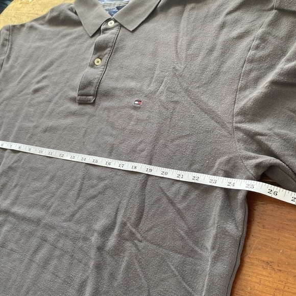 Tommy Hilfiger Men's Gray Cotton Short Sleeve Polo Size XXL - Picture 9 of 11
